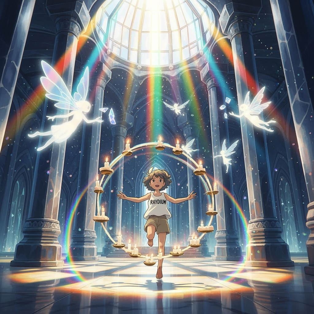 Raydium logo in Ghibli style