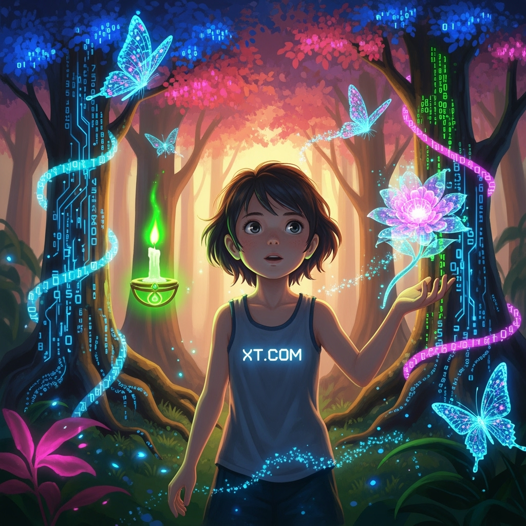 XT.com logo in Ghibli style
